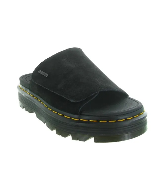 sandales et nu pieds - Confort - femme - Nubuck - Noir - Doc martens