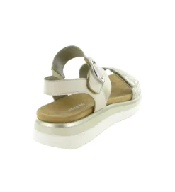 sandales et nu pieds - Confort - femme - Cuir - Crème - Remonte