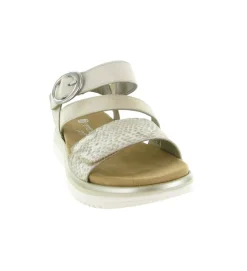 sandales et nu pieds - Confort - femme - Cuir - Crème - Remonte