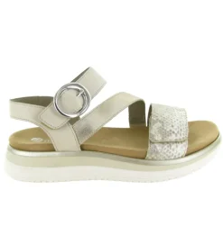sandales et nu pieds - Confort - femme - Cuir - Crème - Remonte