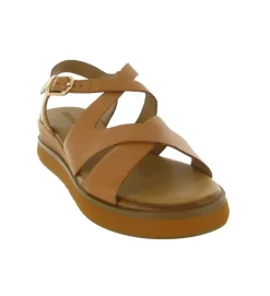 sandales et nu pieds - Confort - femme - Cuir - Chestnut - Inuovo