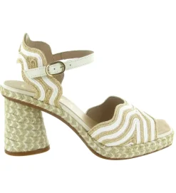 sandales et nu pieds - Corde - femme - Coton - Blanc - Gaimo