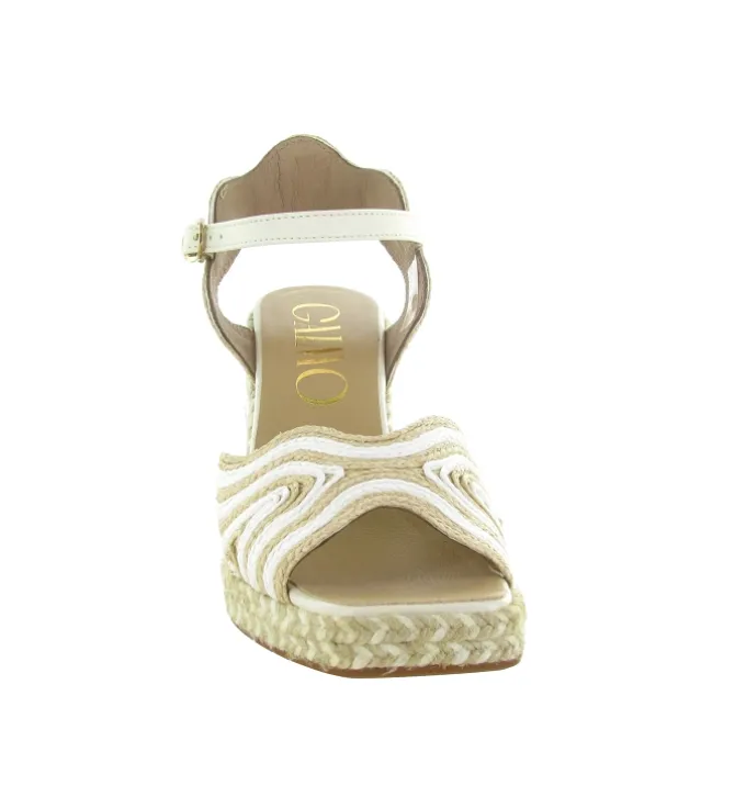 sandales et nu pieds - Corde - femme - Coton - Blanc - Gaimo