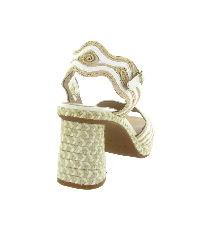 sandales et nu pieds - Corde - femme - Coton - Blanc - Gaimo
