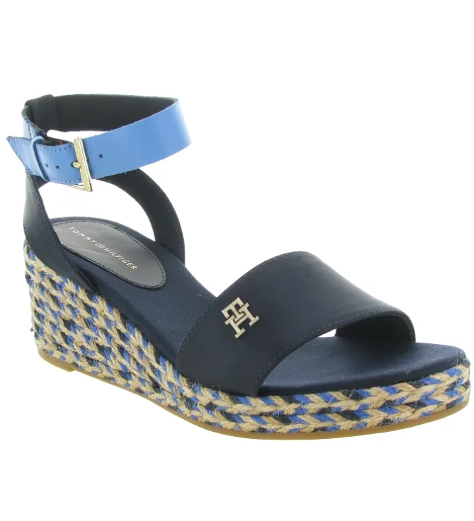 sandales et nu pieds - Corde - femme - Synthétique - Bleu - Tommy hilfiger