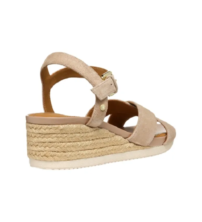 sandales et nu pieds - Corde - femme - Nubuck - Beige - Geox