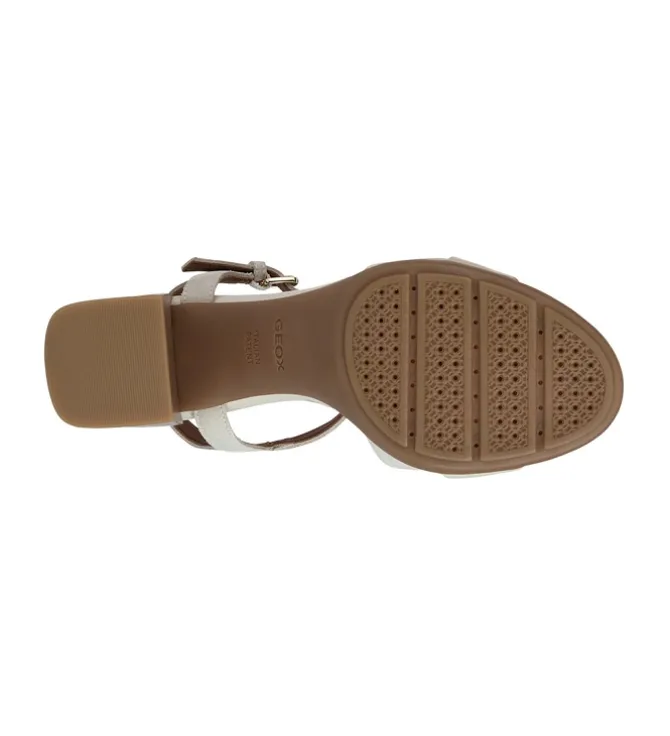 sandales et nu pieds - Cérémonie - femme - Cuir - Blanc - Geox