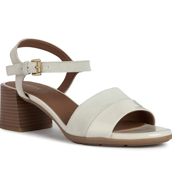 sandales et nu pieds - Cérémonie - femme - Cuir - Blanc - Geox