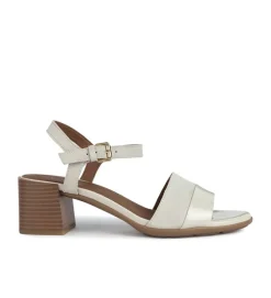 sandales et nu pieds - Cérémonie - femme - Cuir - Blanc - Geox