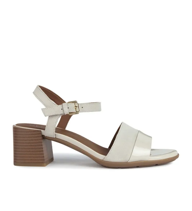 sandales et nu pieds - Cérémonie - femme - Cuir - Blanc - Geox