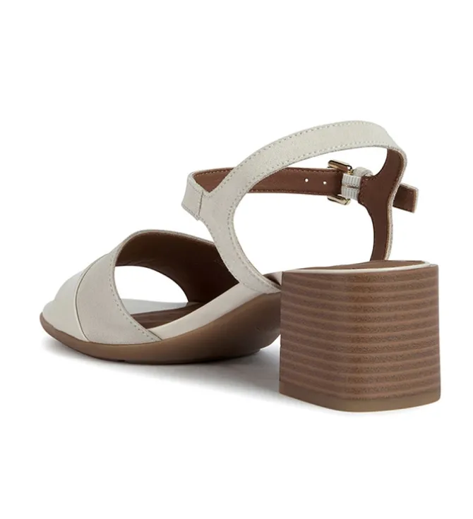 sandales et nu pieds - Cérémonie - femme - Cuir - Blanc - Geox