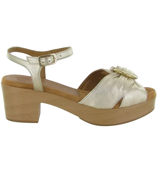 sandales et nu pieds - Cérémonie - femme - Nubuck - Or - Unisa