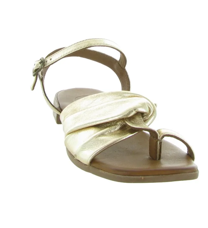 sandales et nu pieds - Cérémonie - femme - Cuir - Or - Lune et lautre