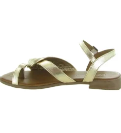 sandales et nu pieds - Cérémonie - femme - Cuir - Or - Lune et lautre