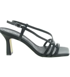 sandales et nu pieds - Cérémonie - femme - Cuir - Noir - Julie dee