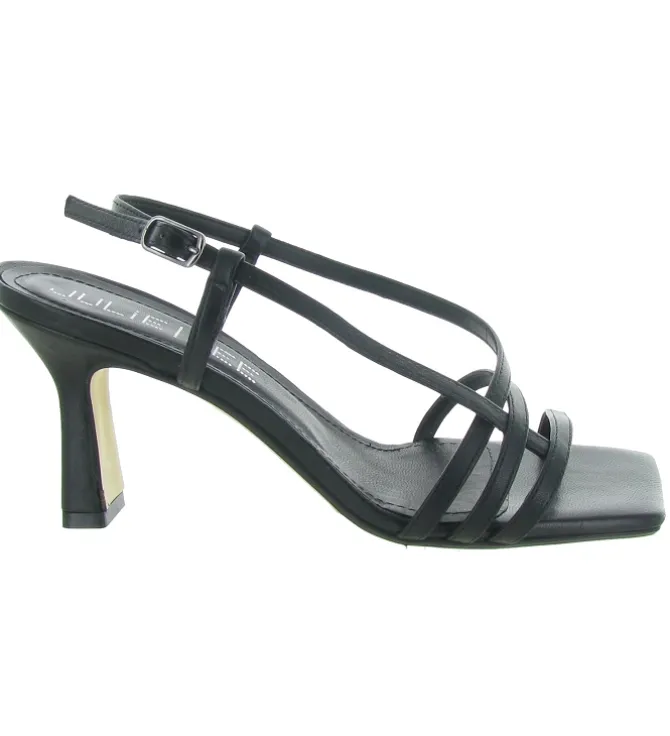 sandales et nu pieds - Cérémonie - femme - Cuir - Noir - Julie dee