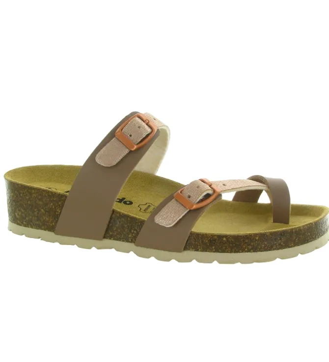 sandales et nu pieds - Entre doigt & Tong - femme - Synthétique - Bronze - Armando