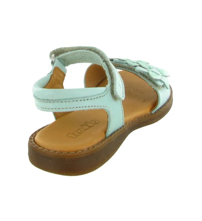 sandales et nu pieds - - junior fille - Cuir - Vert amande - Froddo