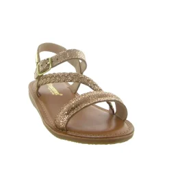sandales et nu pieds - - junior fille - Cuir - Or - Les tropeziennes