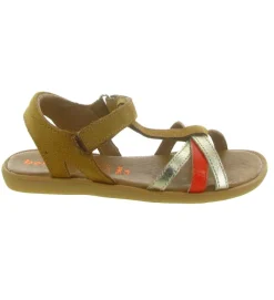 sandales et nu pieds - - junior fille - Cuir - Camel - Bellamy