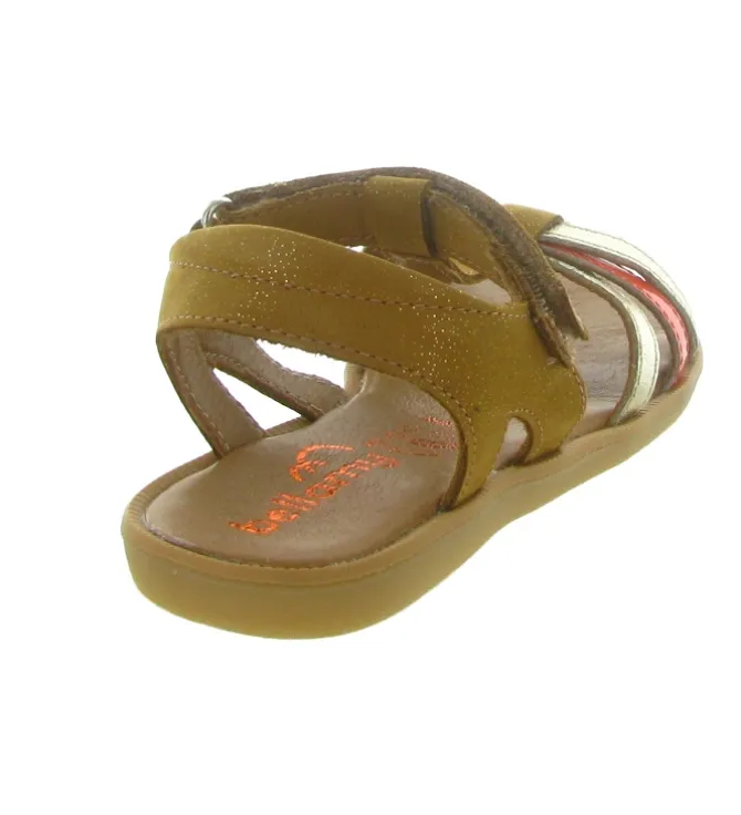 sandales et nu pieds - - junior fille - Cuir - Camel - Bellamy