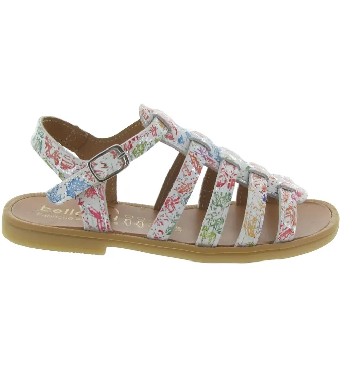 sandales et nu pieds - - junior fille - Cuir - Multicolor - Bellamy