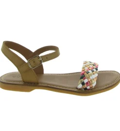 sandales et nu pieds - - junior fille - Cuir - Marron - Adolie