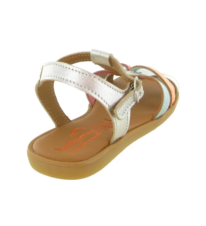sandales et nu pieds - - junior fille - Cuir - Beige - Bellamy