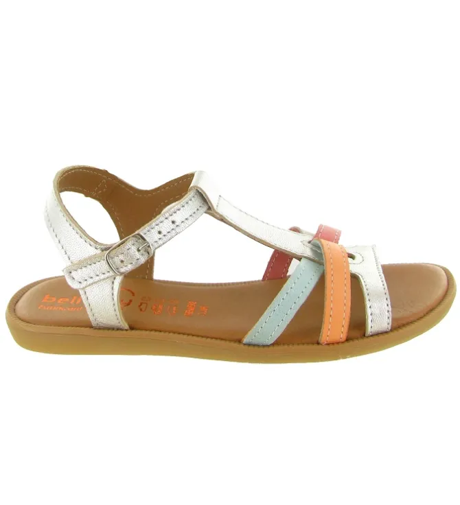 sandales et nu pieds - - junior fille - Cuir - Beige - Bellamy