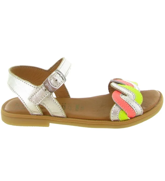 sandales et nu pieds - - junior fille - Cuir - Beige - Bellamy