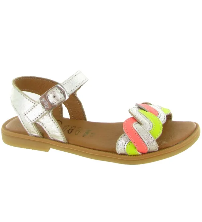 sandales et nu pieds - - junior fille - Cuir - Beige - Bellamy
