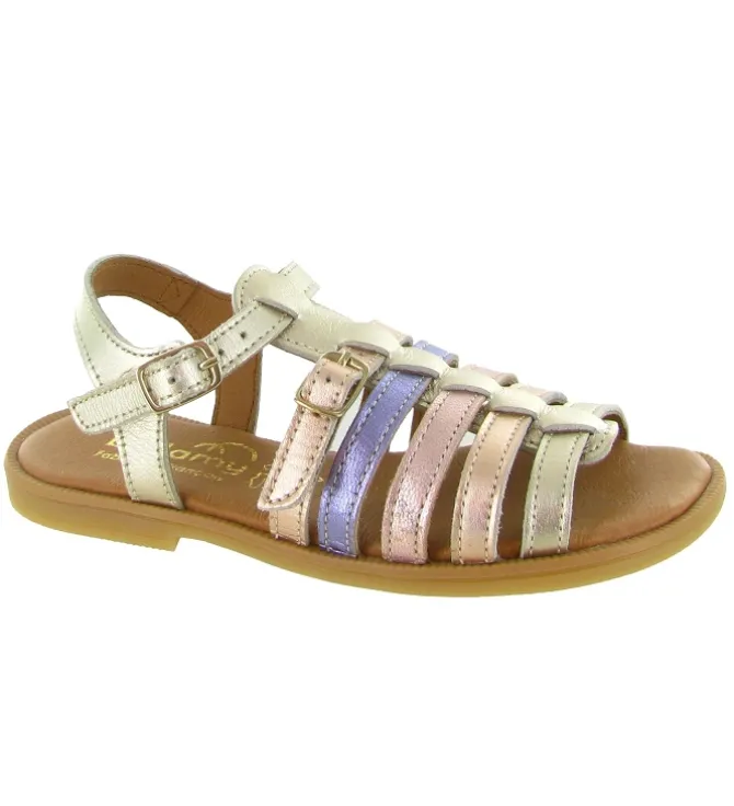 sandales et nu pieds - - junior fille - Cuir - Rose - Bellamy