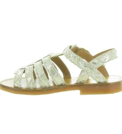 sandales et nu pieds - - junior fille - Cuir - Or - Babybotte