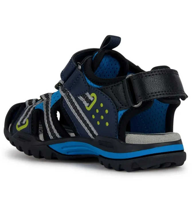 sandales et nu pieds - - junior garcon - Synthétique - Bleu - Geox