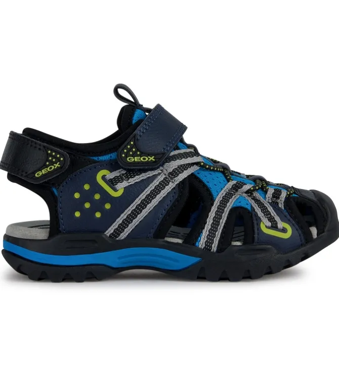 sandales et nu pieds - - junior garcon - Synthétique - Bleu - Geox