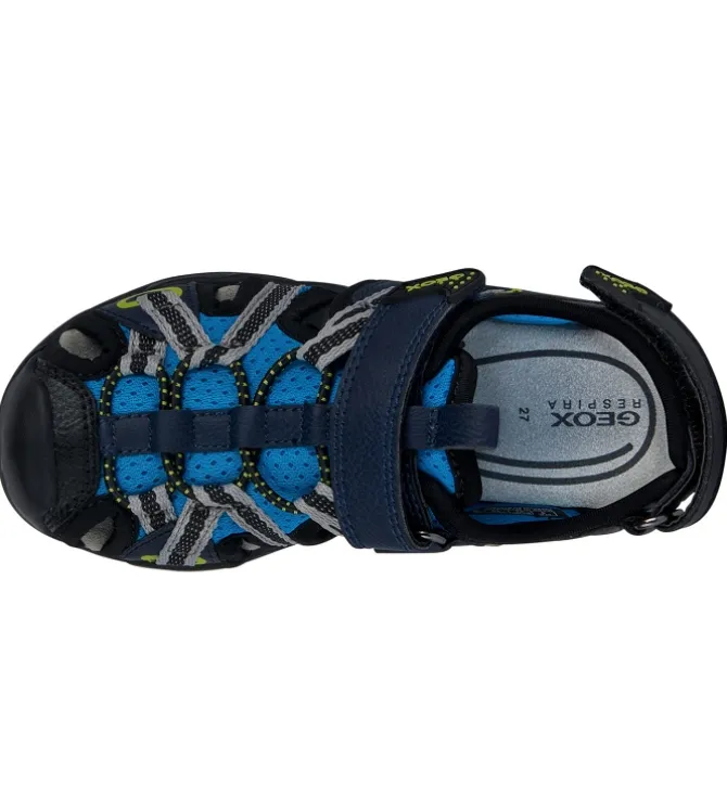 sandales et nu pieds - - junior garcon - Synthétique - Bleu - Geox