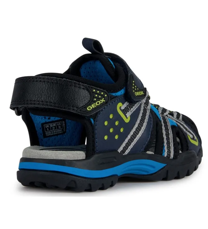 sandales et nu pieds - - junior garcon - Synthétique - Bleu - Geox