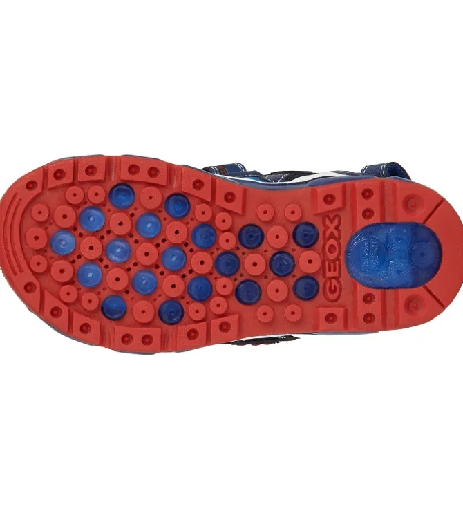 sandales et nu pieds - - junior garcon - Toile - Bleu - Geox