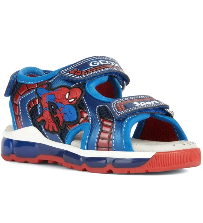 sandales et nu pieds - - junior garcon - Toile - Bleu - Geox