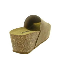 sandales et nu pieds - Mule Sabot - femme - Cuir - Camel - Armando
