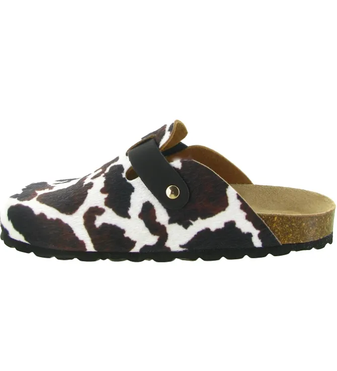 sandales et nu pieds - Mule Sabot - femme - Fourrure - Vache - Armando