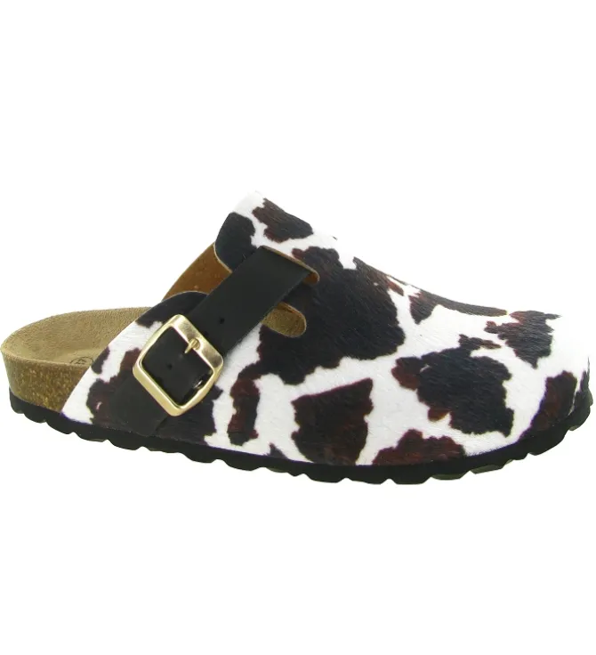 sandales et nu pieds - Mule Sabot - femme - Fourrure - Vache - Armando