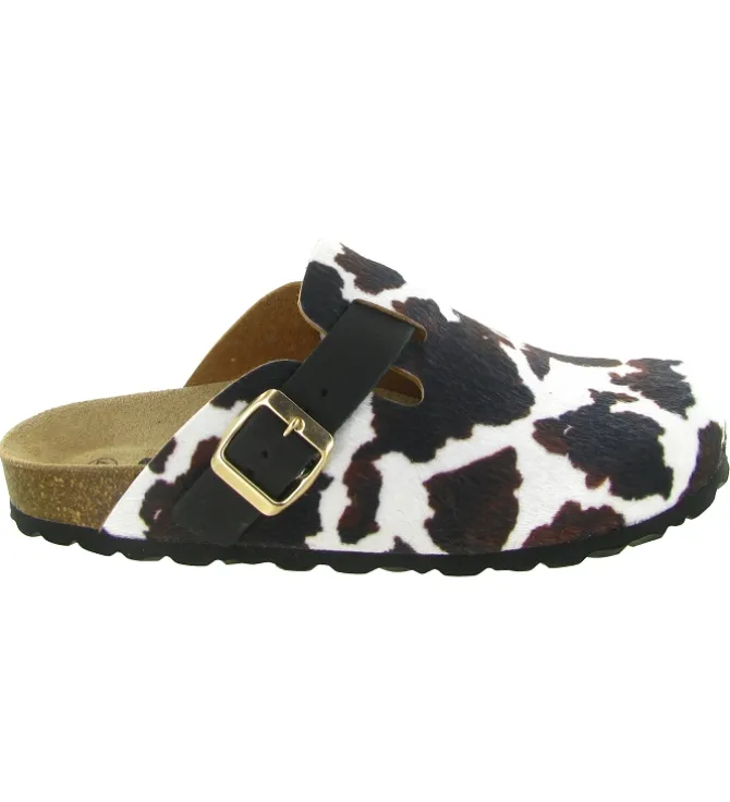 sandales et nu pieds - Mule Sabot - femme - Fourrure - Vache - Armando