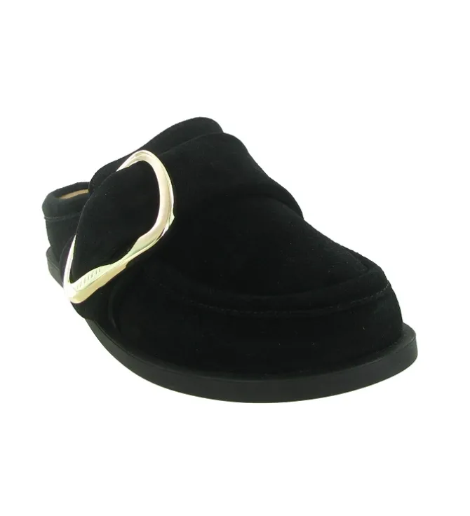 sandales et nu pieds - Mule Sabot - femme - Nubuck - Noir - Inuikii