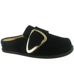 sandales et nu pieds - Mule Sabot - femme - Nubuck - Noir - Inuikii