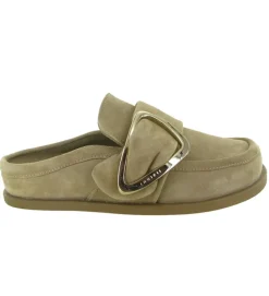 sandales et nu pieds - Mule Sabot - femme - Nubuck - Taupe - Inuikii