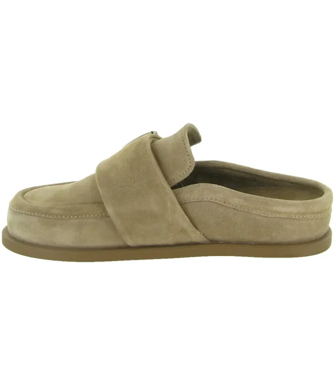 sandales et nu pieds - Mule Sabot - femme - Nubuck - Taupe - Inuikii