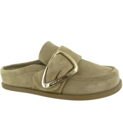 sandales et nu pieds - Mule Sabot - femme - Nubuck - Taupe - Inuikii
