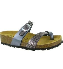 sandales et nu pieds - Mule Sabot - femme - Cuir - Noir - Armando