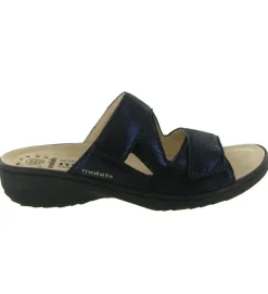 sandales et nu pieds - Mule Sabot - femme - Cuir - Bleu - Mephisto